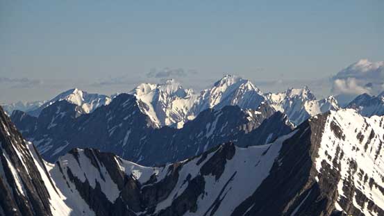 Familiar Kananaskis peaks including The Tower and Mt. Galatea