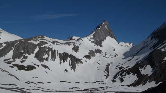 A view of Northover from the descent