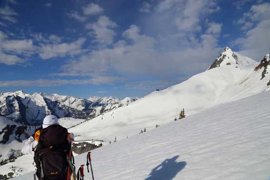 Be taking in the views. Balu Peak on right poking behind. Photo by Ben
