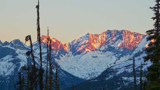 Evening glow on Mt. Bonney