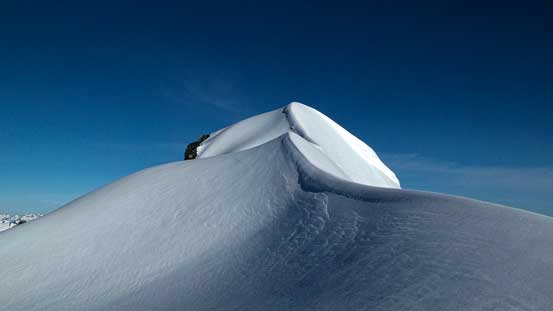The summit ridge. 