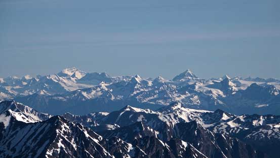 Mt. Clemenceau and Tsar Mountain looking far north