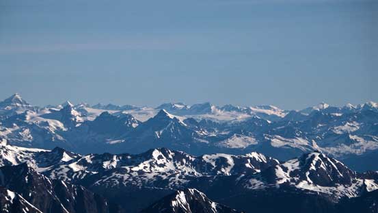 In the distance we could see Chaba Icefield