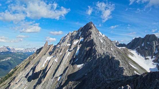 Looking ahead, the ridge is very long