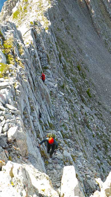 Here we briefly detoured to avoid an exposed section