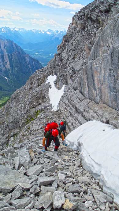There were snow patches but we could easily walk around them