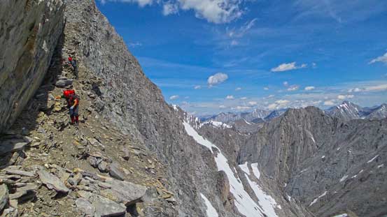 More of the ledge descent