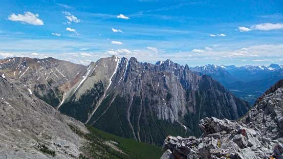 Looking across Ranger Creek towards Cockscomb Mountain