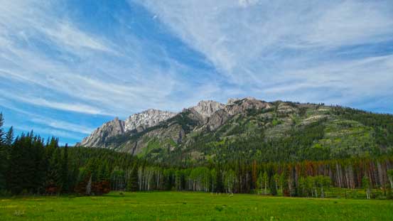 Looking back at Ishbel's ridge