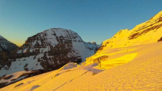 To each side of our route there were lots of man eating crevasses like this