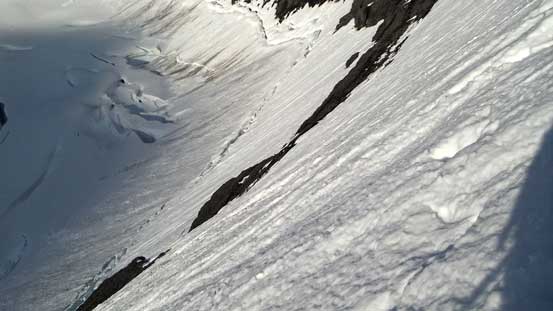 This is the typical terrain. You certainly can't afford a mistake on this entire section