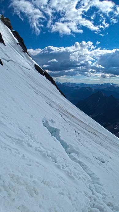 More of the bergschrund