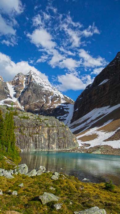 This pond is either Victoria Lake and Lefroy Lake (pretty obvious how it got the name)