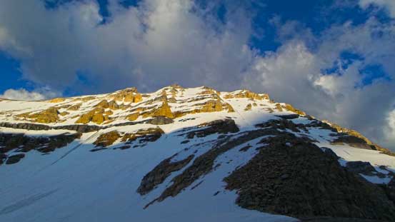 Mt. Lefroy seen from Abbot Pass