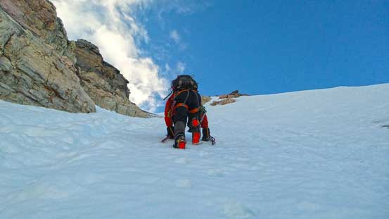 Higher up we could finally kick in...