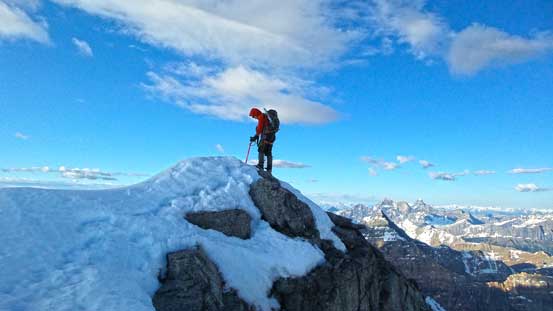 Ben on the false summit
