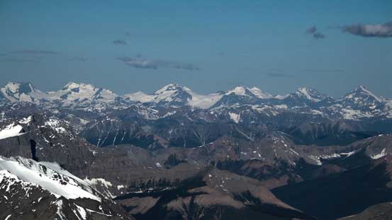 Glaciated peaks in the southern Selkirks