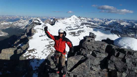 Me on the summit of Mt. Lefroy, my 13th 11,000er
