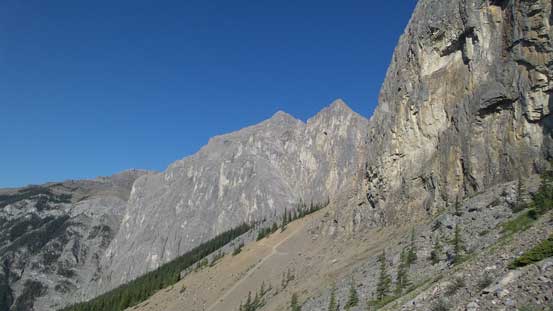 At the base of Yamuska. Goat Mountain ahead