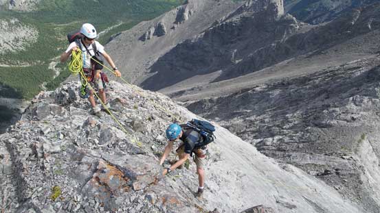 On top of the slab climb