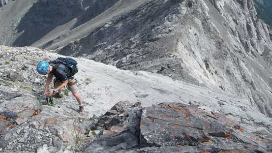 Another photo looking down at the slab