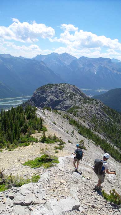 Traversing to Door Jamb Mountain