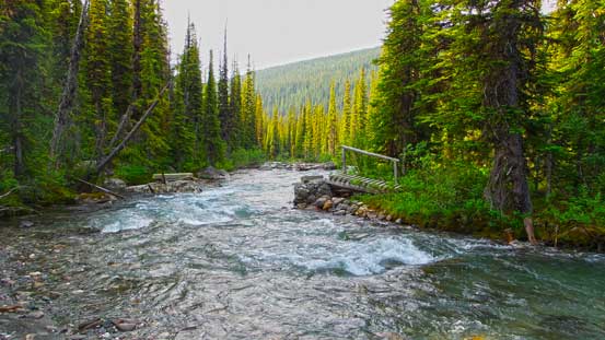 The fording is resulted from the bridge being washed out
