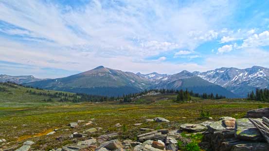Looking back across the valley - Copperstain Mountain just left of center
