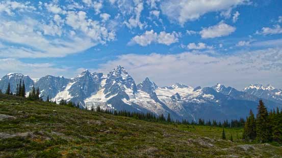 Being able to see Sir Donald Range in the Selkirks!