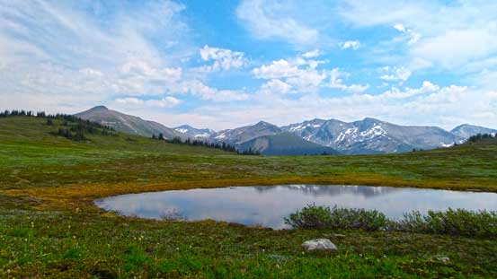 One of the few tarns we passed by
