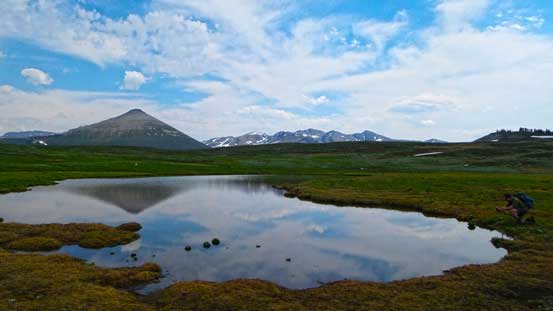 Another tarn on the broad ridge