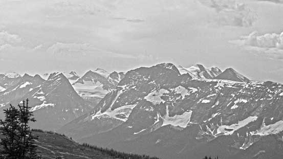 Wheeler Group and Dawson Group - looking far south