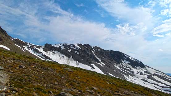 One of the nearby unnamed summits