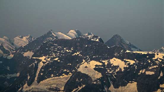 Mount Dawson rises behind Mount Macoun