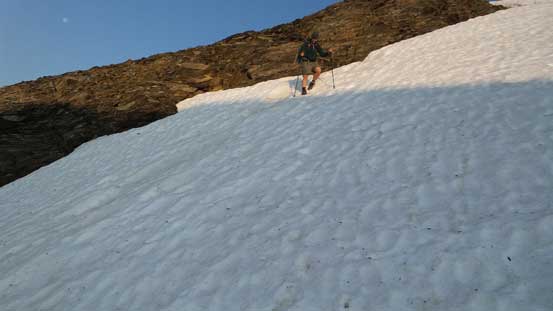 Eric descending a snow slope