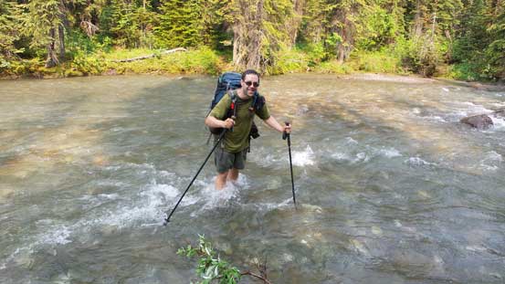 Crossing back Baird Brook