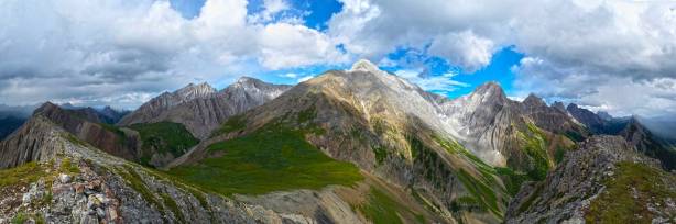 Summit Panorama looking towards Opal Range. Click to view large size.