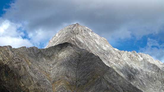 A closer look at the summit of Evan-Thomas