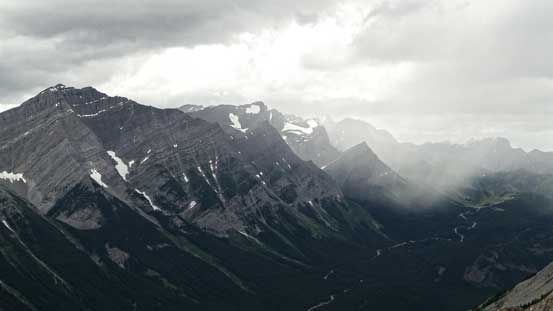 More stormy weather around Mt. James Walker area.