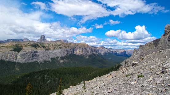 A wider view of this area. Devil's Head on left