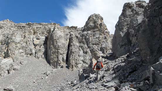 The trail led us through a gully