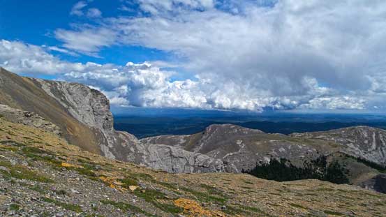 Towards Calgary looks pretty stormy