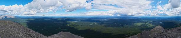 Summit Panorama looking towards the prairie. Click to view large size.