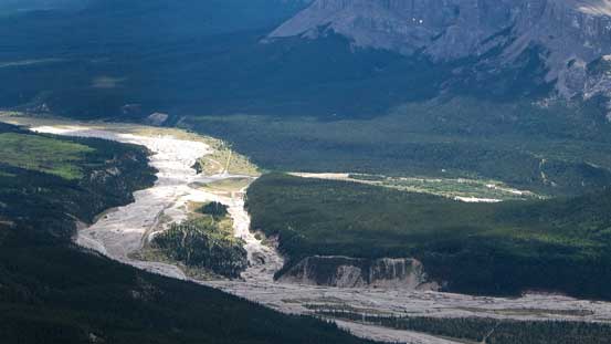 Looking down at the Ghost River