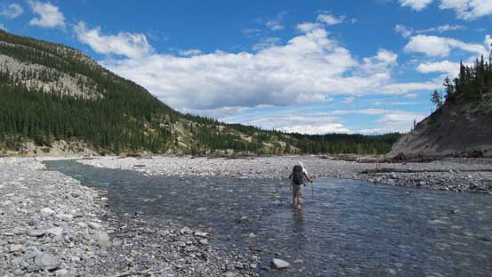Ben fording Ghost River