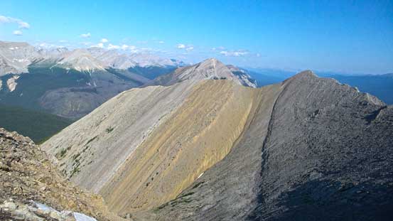 Looking north I could see some interesting colours