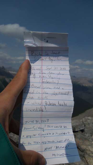 The register. I only saw Ben, Ken and Mike's names