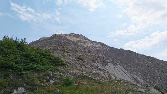 Looking back at the rib I used on descent