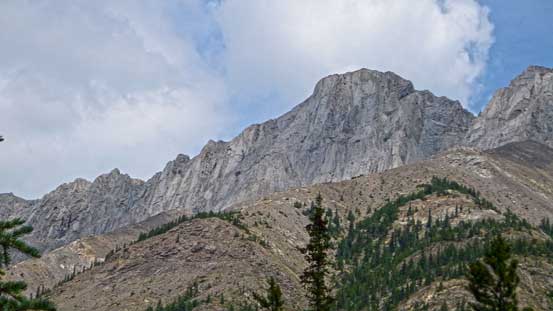 A look at the summit - pretty rocky.
