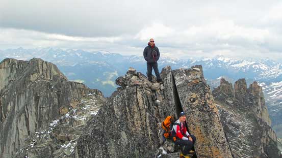 Ben on the summit of Crescent Spire